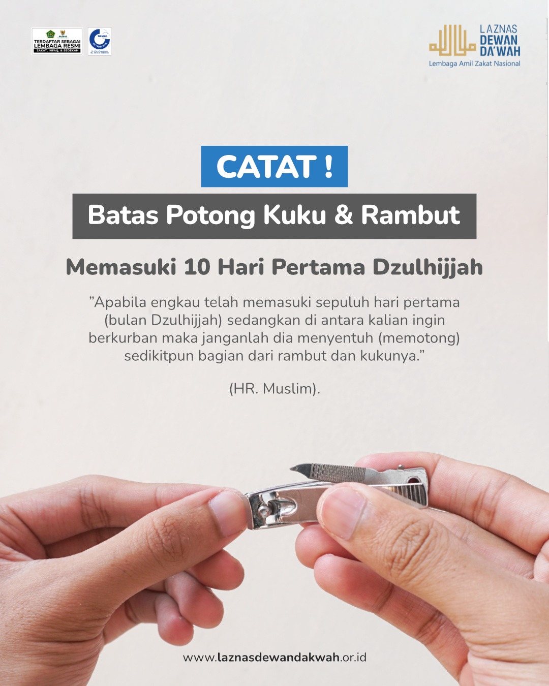 Catat! Batas Potong Kuku dan Rambut Memasuki 10 Hari Pertama Dzulhijjah