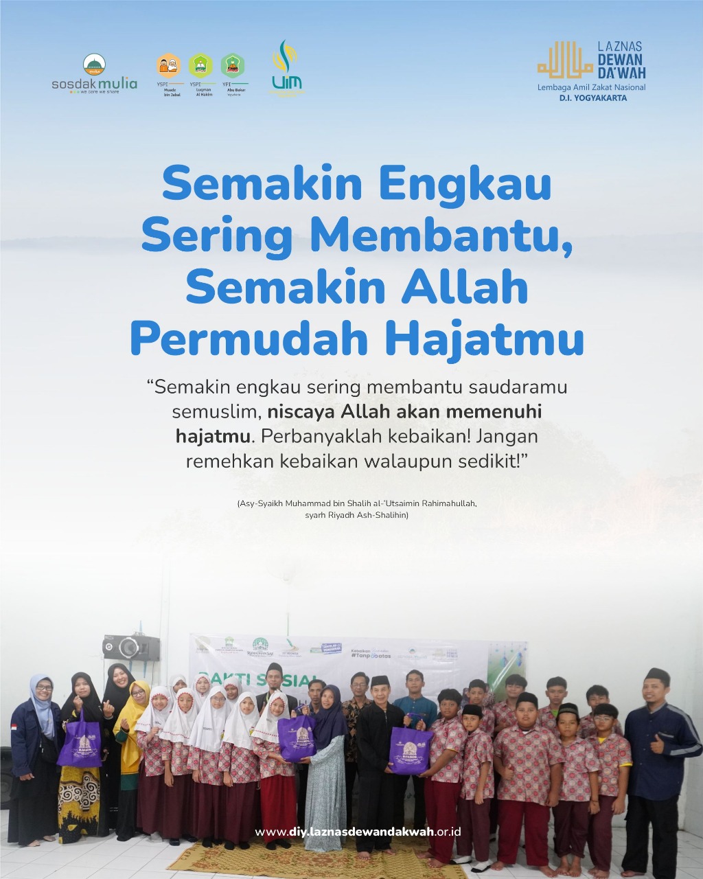 Semakin Engkau Sering Membantu, Semakin Allah Permudah Hajatmu