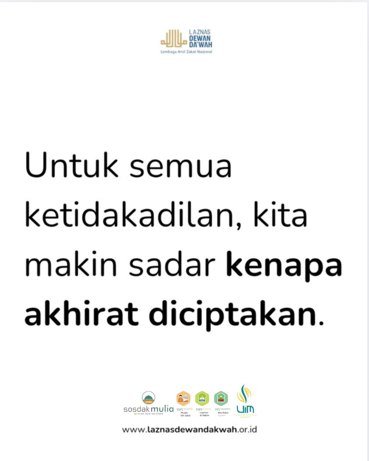 Untuk Apa Akhirat Diciptakan