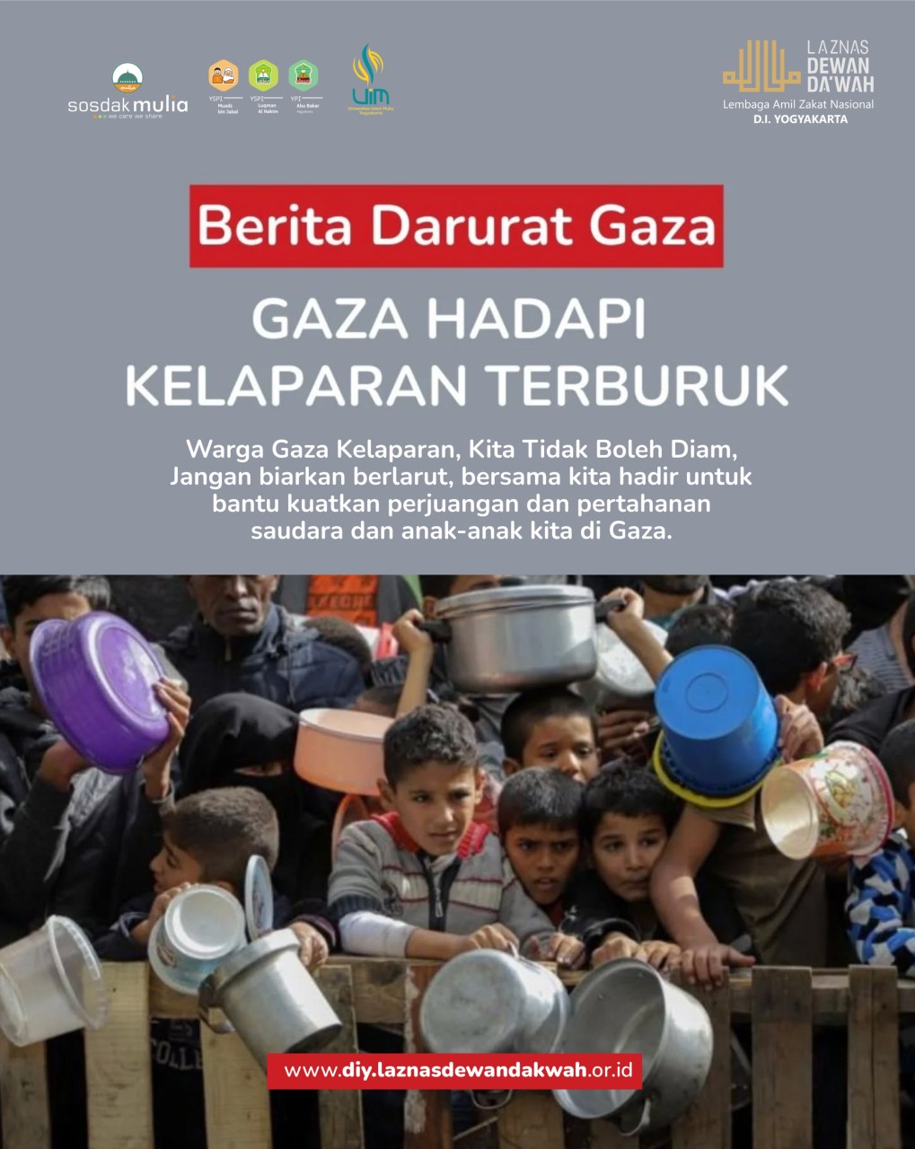 DARURAT! Gaza Hadapi Kelaparan Terburuk