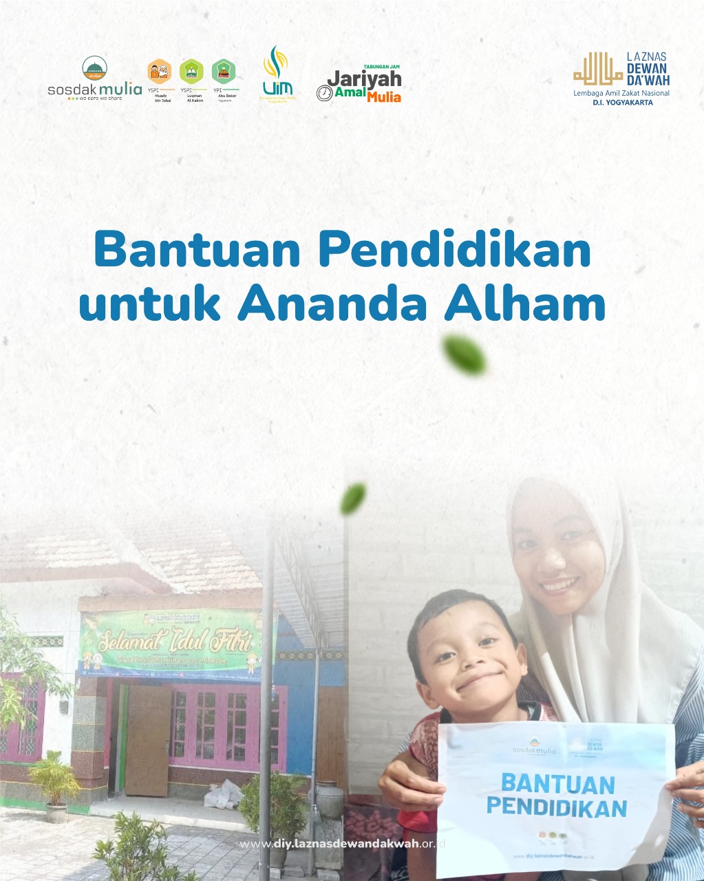 Bantuan Pendidikan untuk Ananda Alham