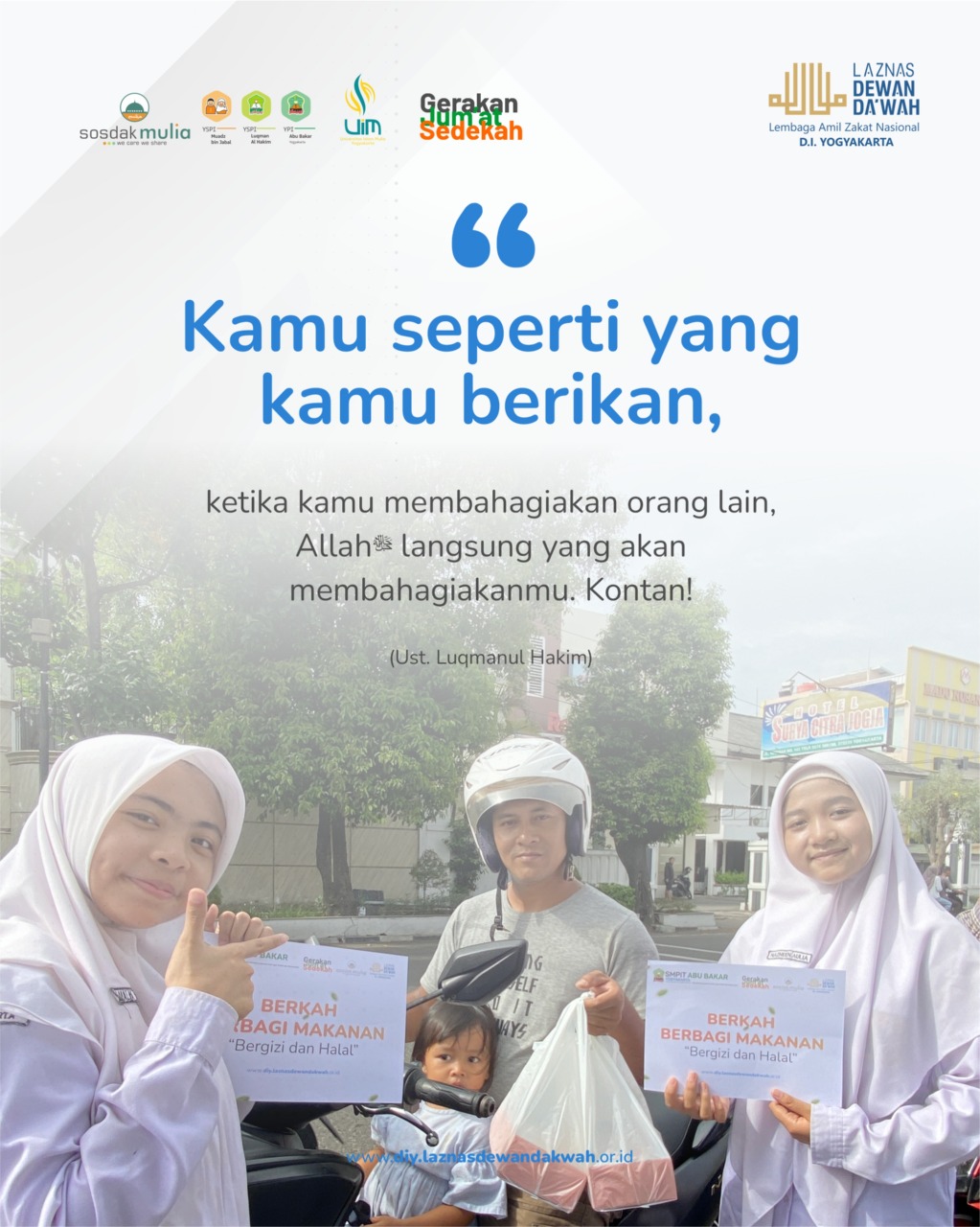 Senin Semangat; Jangan Lelah Berbagi Bahagia